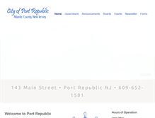 Tablet Screenshot of portrepublicnj.org